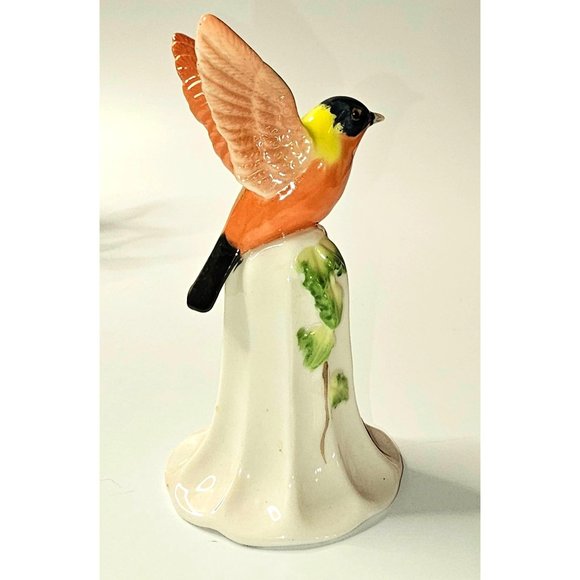 Vintage Ardalt Lenwile Bone China Bell Oriole Bird 5 inches Tall - Picture 2 of 9